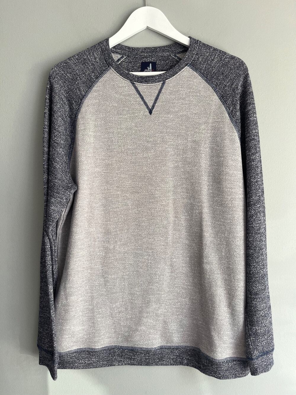 Johnnie-O Men's Large Colorblock Crewneck Sweatshirt Preppy Coastal Casual